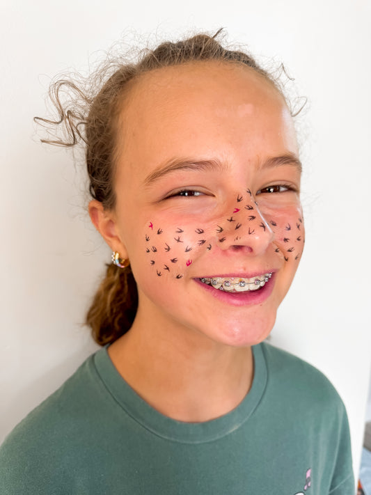 Goner Birds Freckle Temporary Tattoos